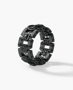 LA PAZ EverBlak Black Gold Ring with 0.40ct Black Diamonds