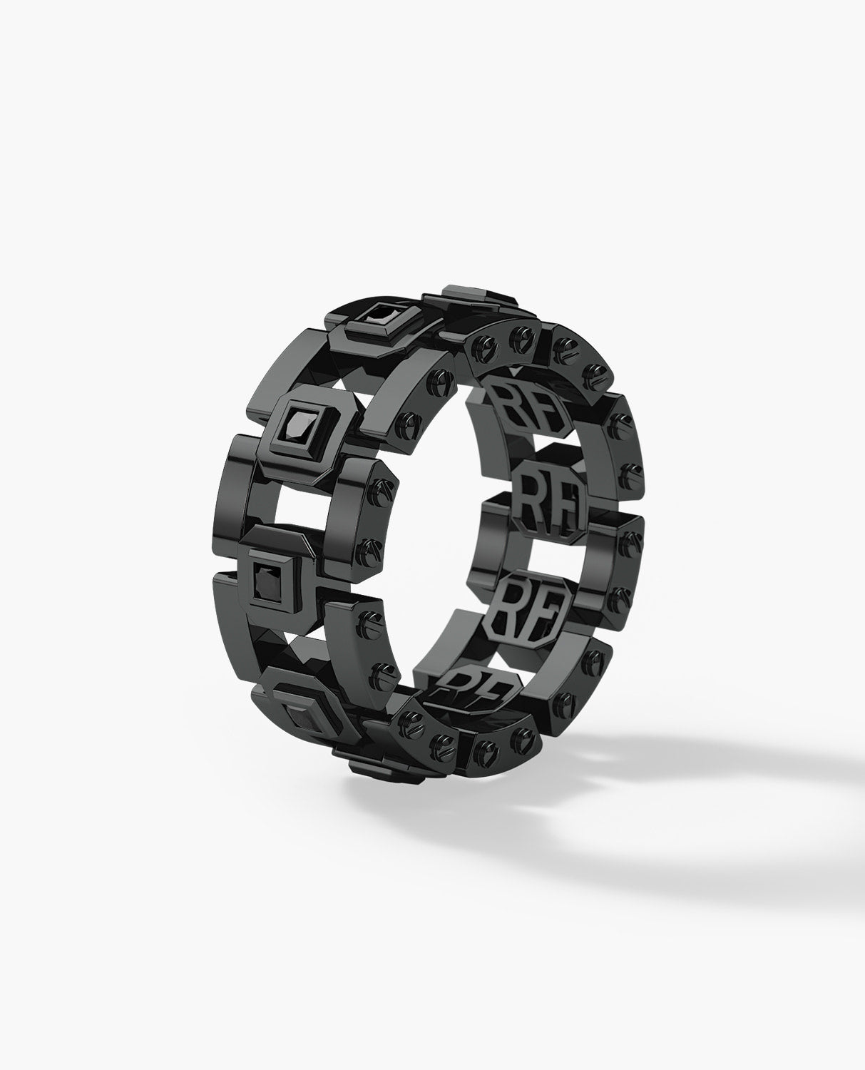 LA PAZ EverBlak Black Gold Ring with 0.40ct Black Diamonds
