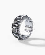 LA PAZ Gold Ring with 4.70ct Black Diamonds