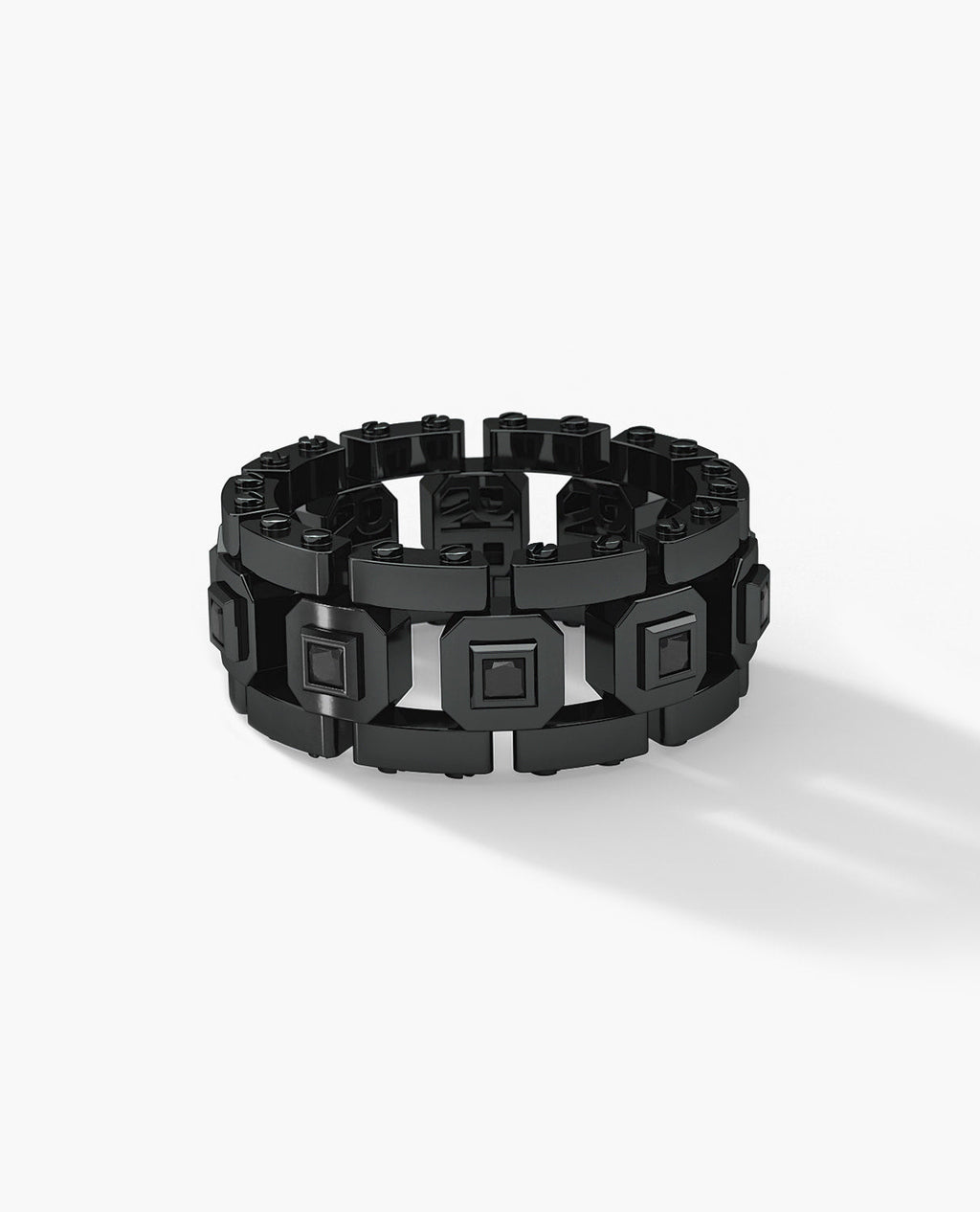 LA PAZ EverBlak Black Gold Ring with 0.40ct Black Diamonds