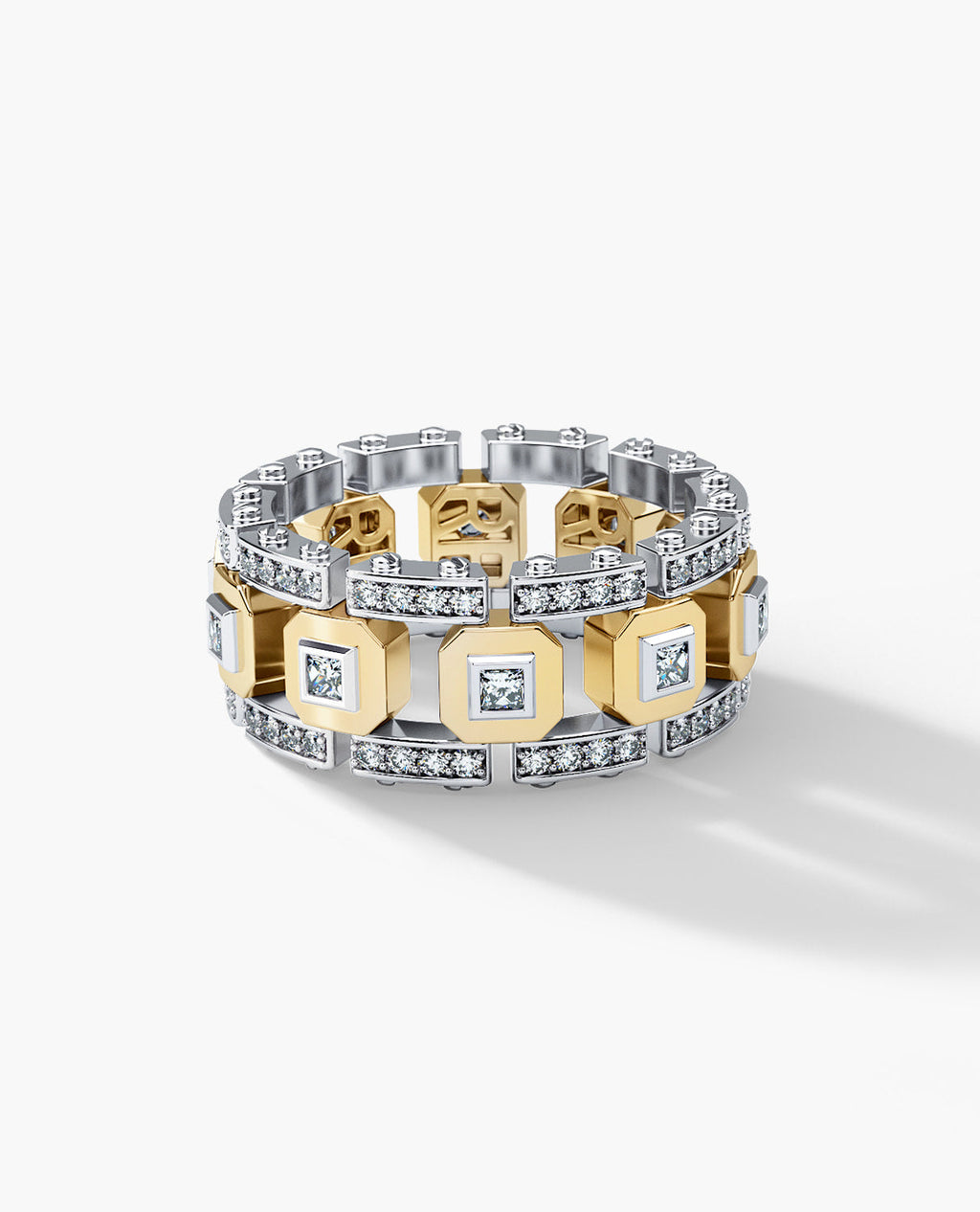 LA PAZ Two-Tone Gold Ring with 1.20ct Diamonds
