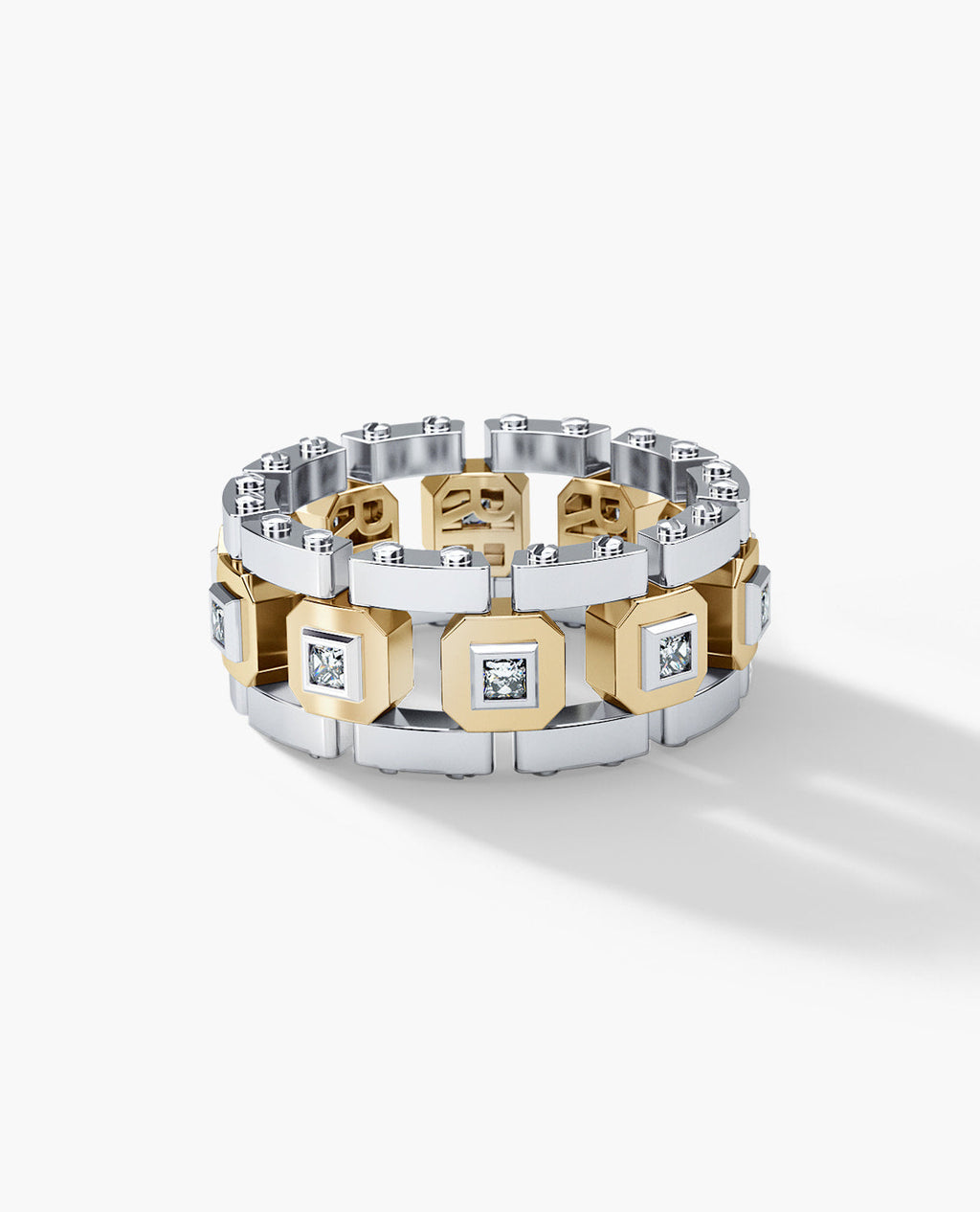 LA PAZ Two-Tone Gold Ring with 0.40ct Diamonds