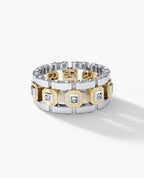 LA PAZ Two-Tone Gold Ring with 0.40ct Diamonds