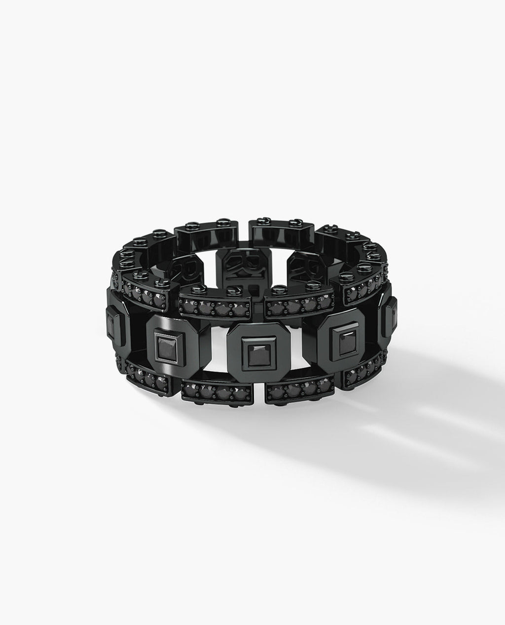 LA PAZ EverBlak Black Gold Ring with 1.20ct Black Diamonds
