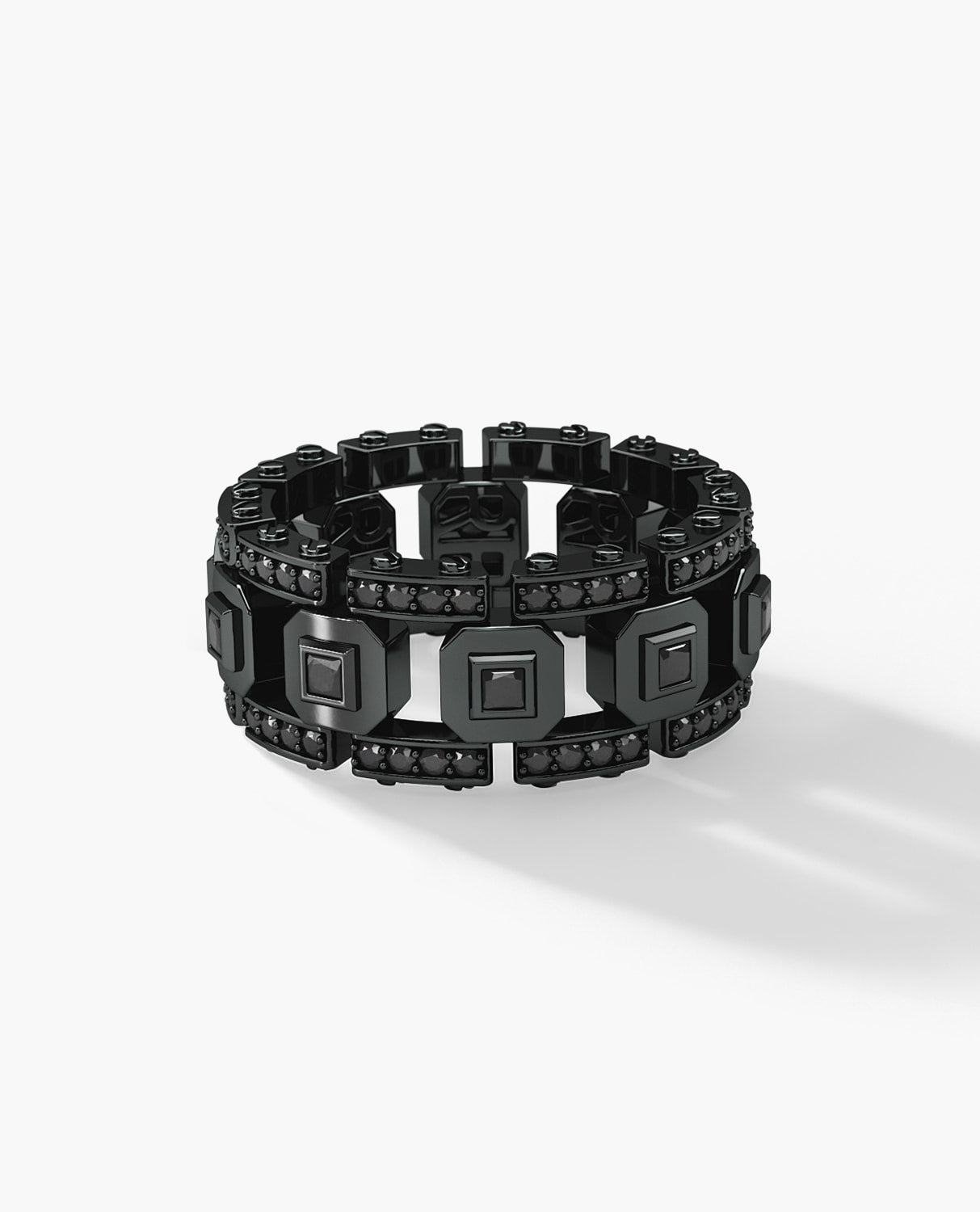 LA PAZ EverBlak Black Gold Ring with 1.20ct Black Diamonds