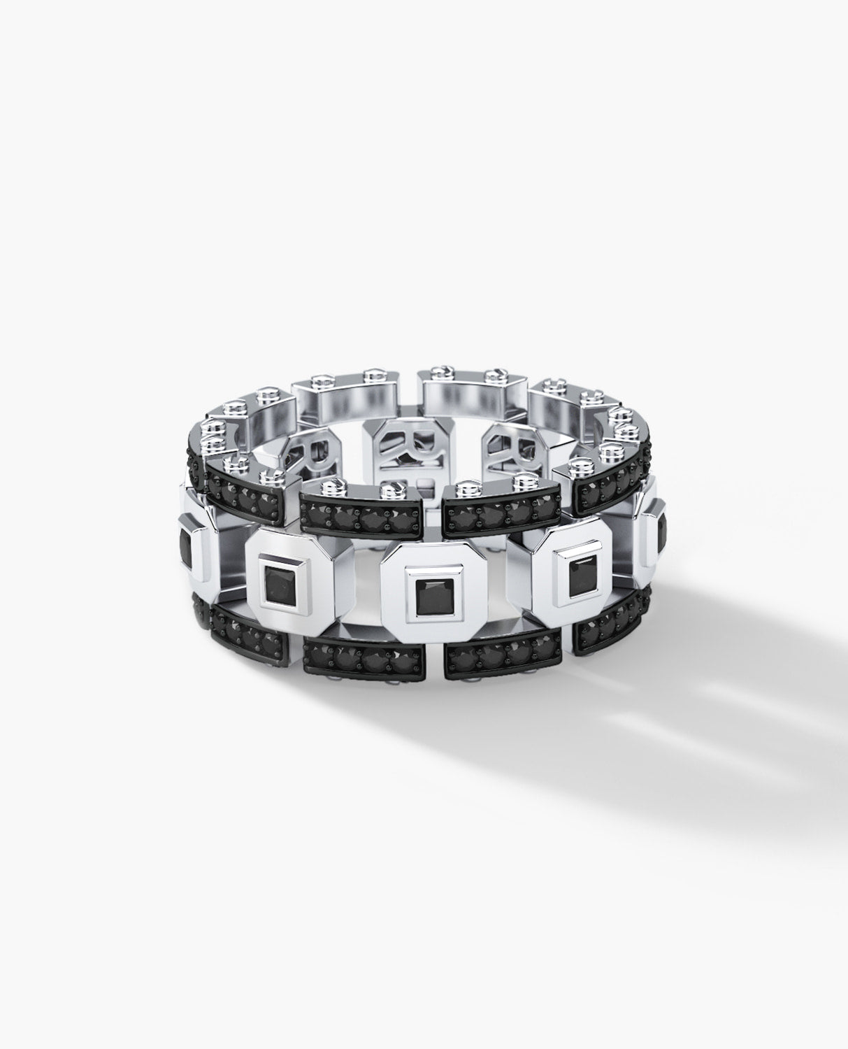 LA PAZ Ring with 1.20ct Black Diamonds
