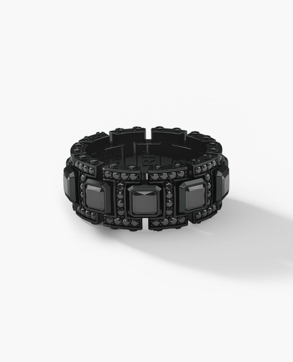 LA PAZ EverBlak Black Gold Ring with 4.70ct Black Diamonds