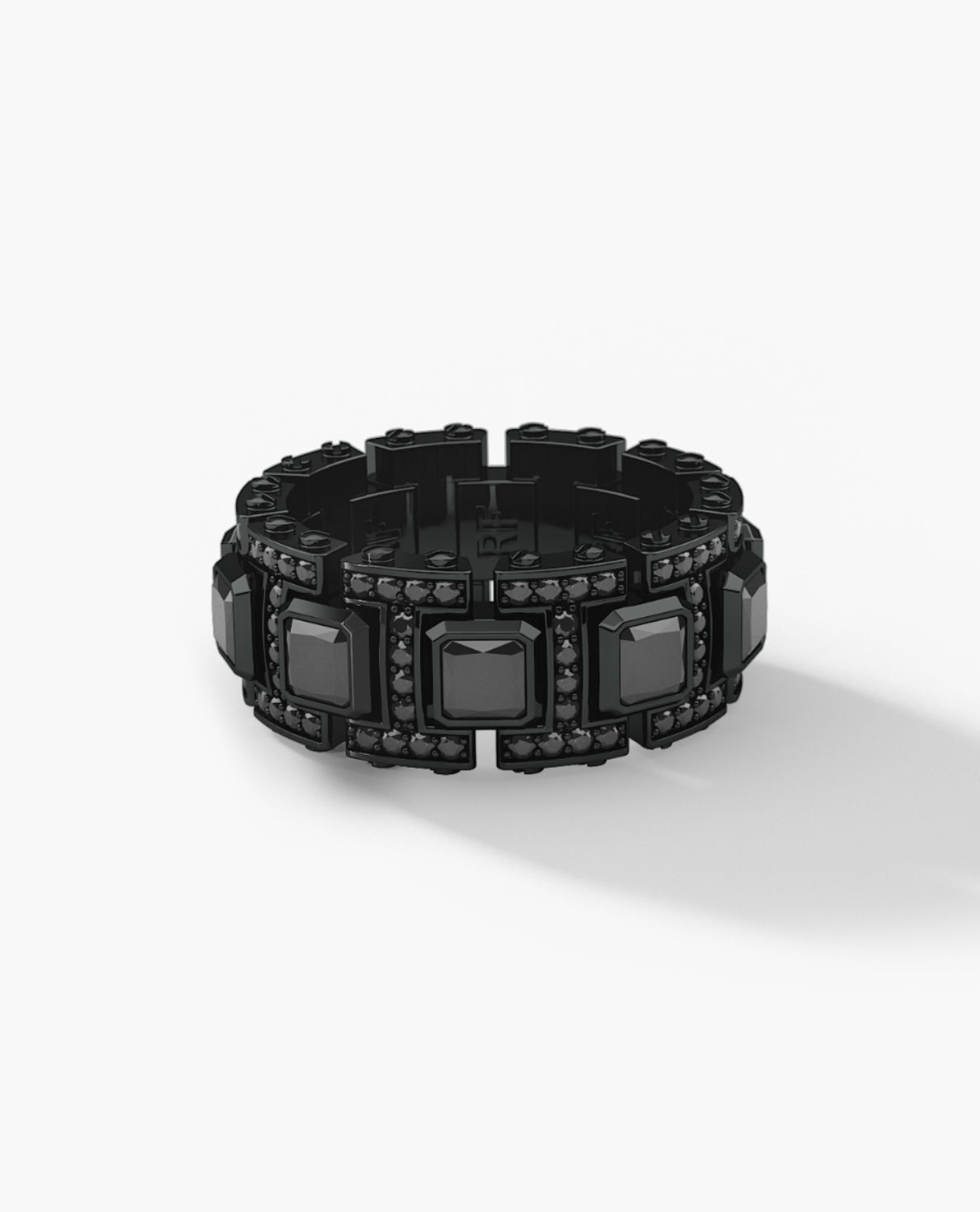 LA PAZ EverBlak Black Gold Ring with 4.70ct Black Diamonds