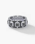 LA PAZ Gold Ring with 4.70ct Black Diamonds