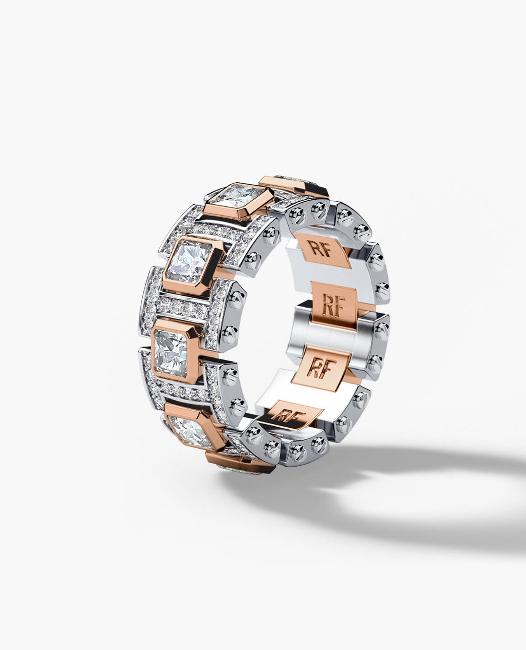 LA PAZ Two-Tone Gold Ring with 4.70ct Diamonds