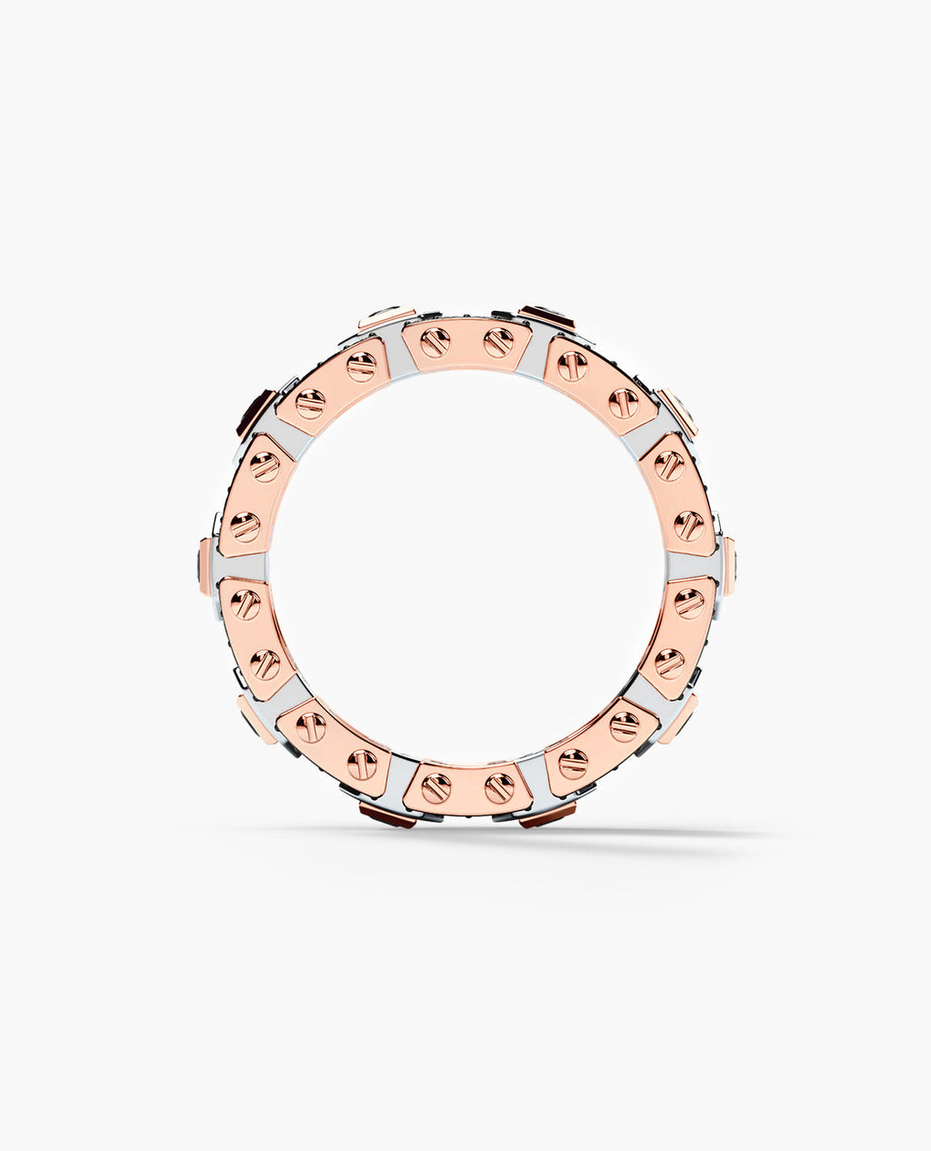 LA PAZ Two-Tone Gold Ring with 1.20ct Black Diamonds