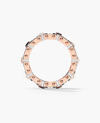 LA PAZ Two-Tone Gold Ring with 1.20ct Black Diamonds