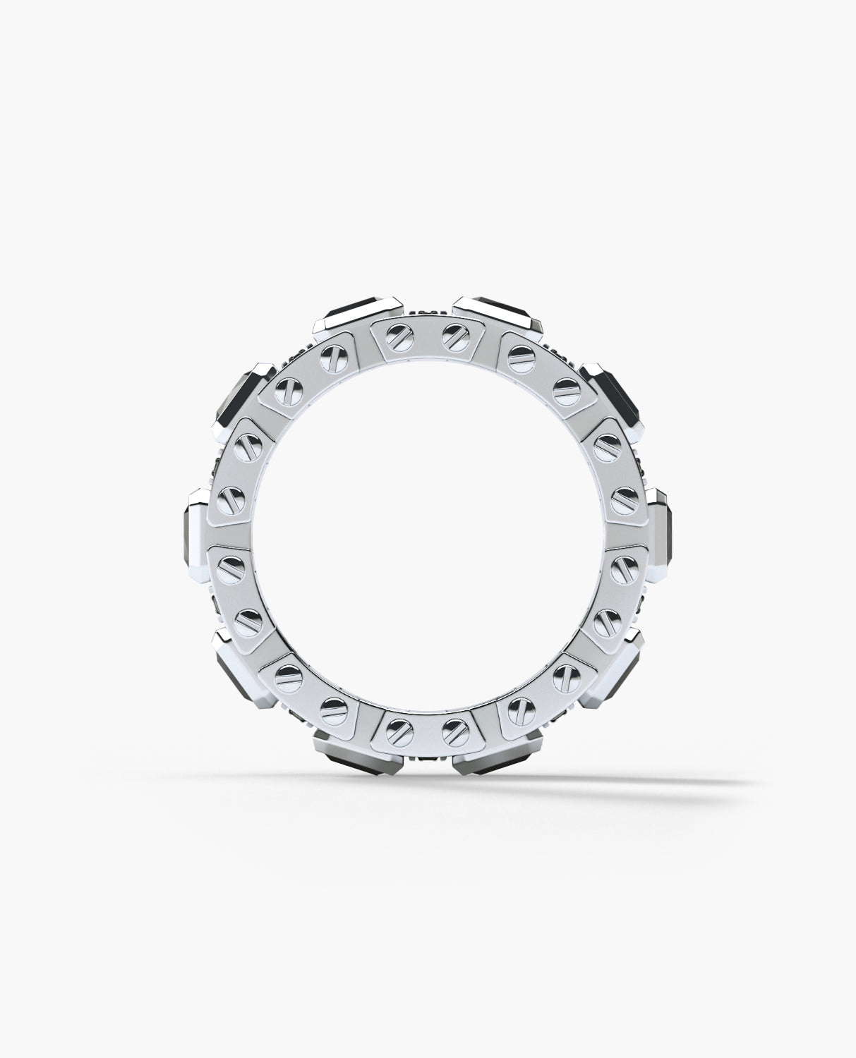 LA PAZ Gold Ring with 4.70ct Black Diamonds