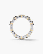 LA PAZ Two-Tone Gold Ring with 3.30ct Diamonds