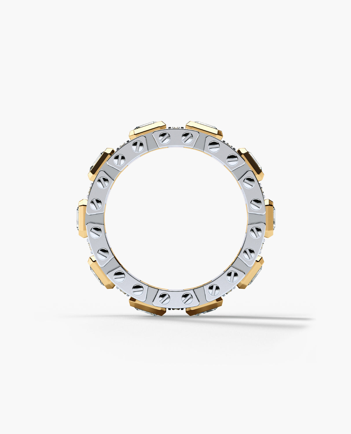 LA PAZ Two-Tone Gold Ring with 4.70ct Diamonds