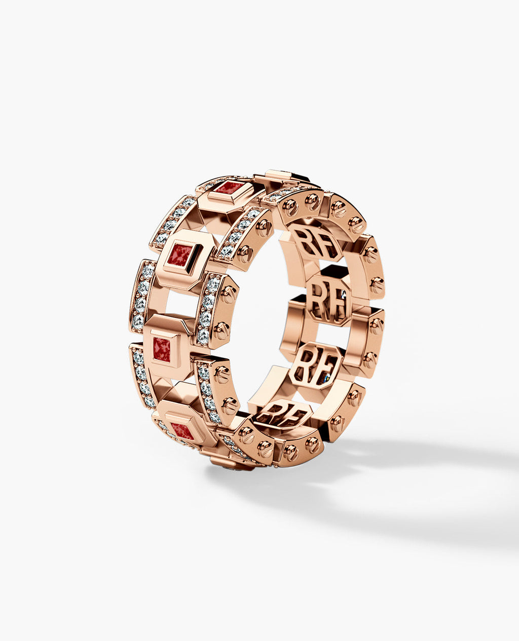 LA PAZ Gold Ring with 1.20ct Rubies and Diamonds