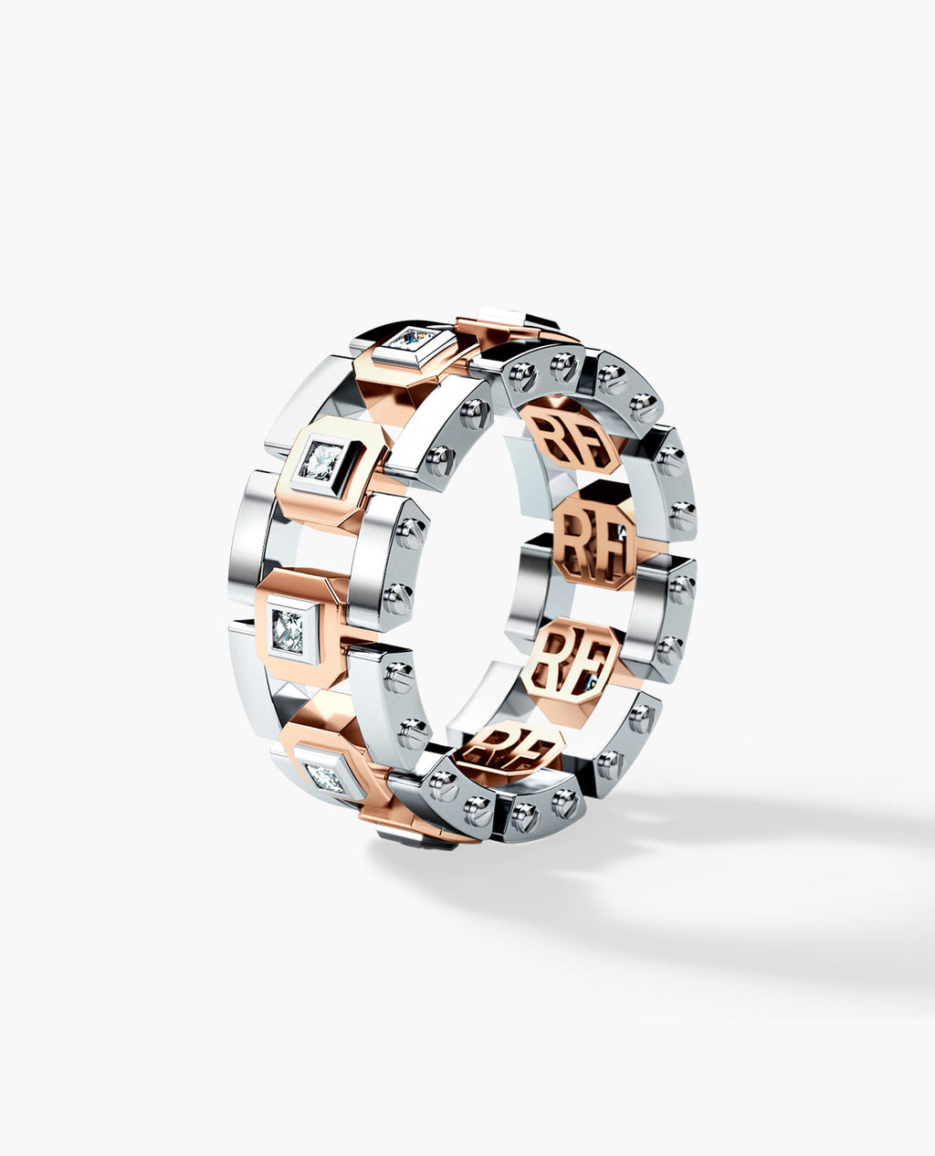 LA PAZ Two-Tone Gold Ring with 0.40ct Diamonds