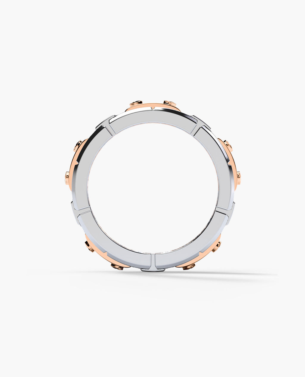 REX Two-Tone Gold Ring with 0.40ct Diamonds