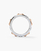 REX Two-Tone Gold Ring with 0.40ct Diamonds