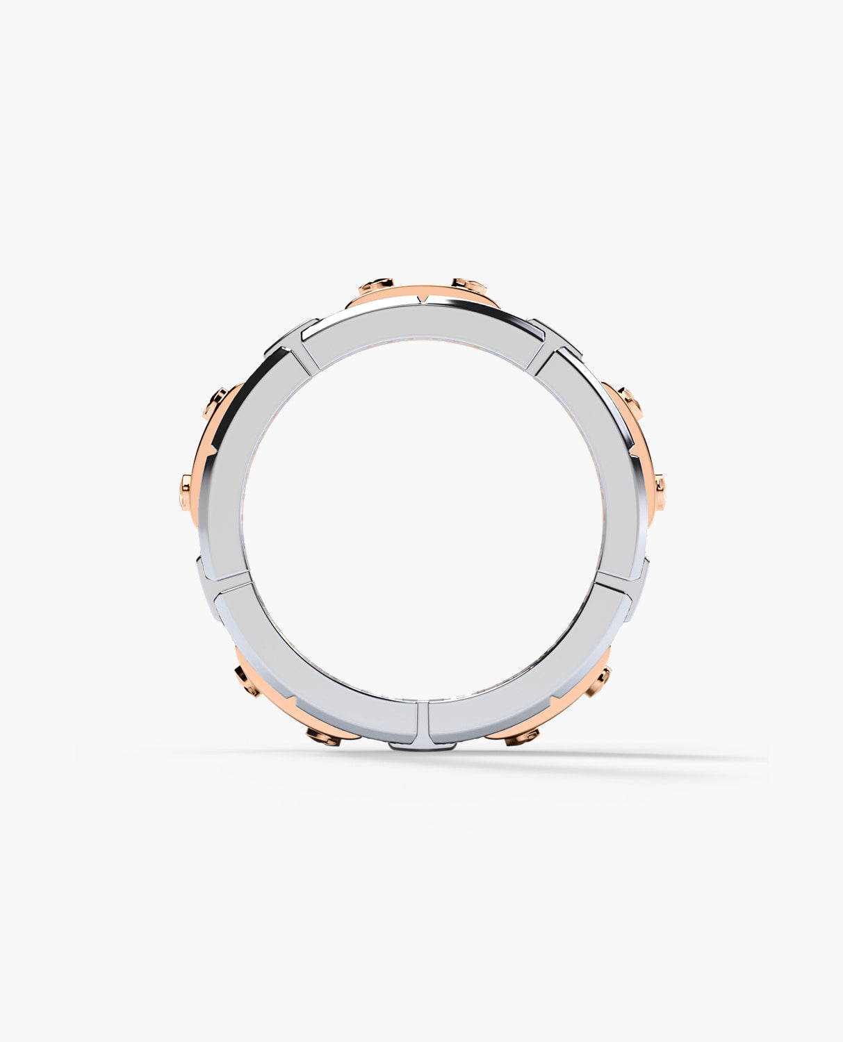 REX Two-Tone Gold Ring with 0.40ct Diamonds