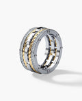 ROPES Two-Tone Gold Ring with 1.05ct Diamonds
