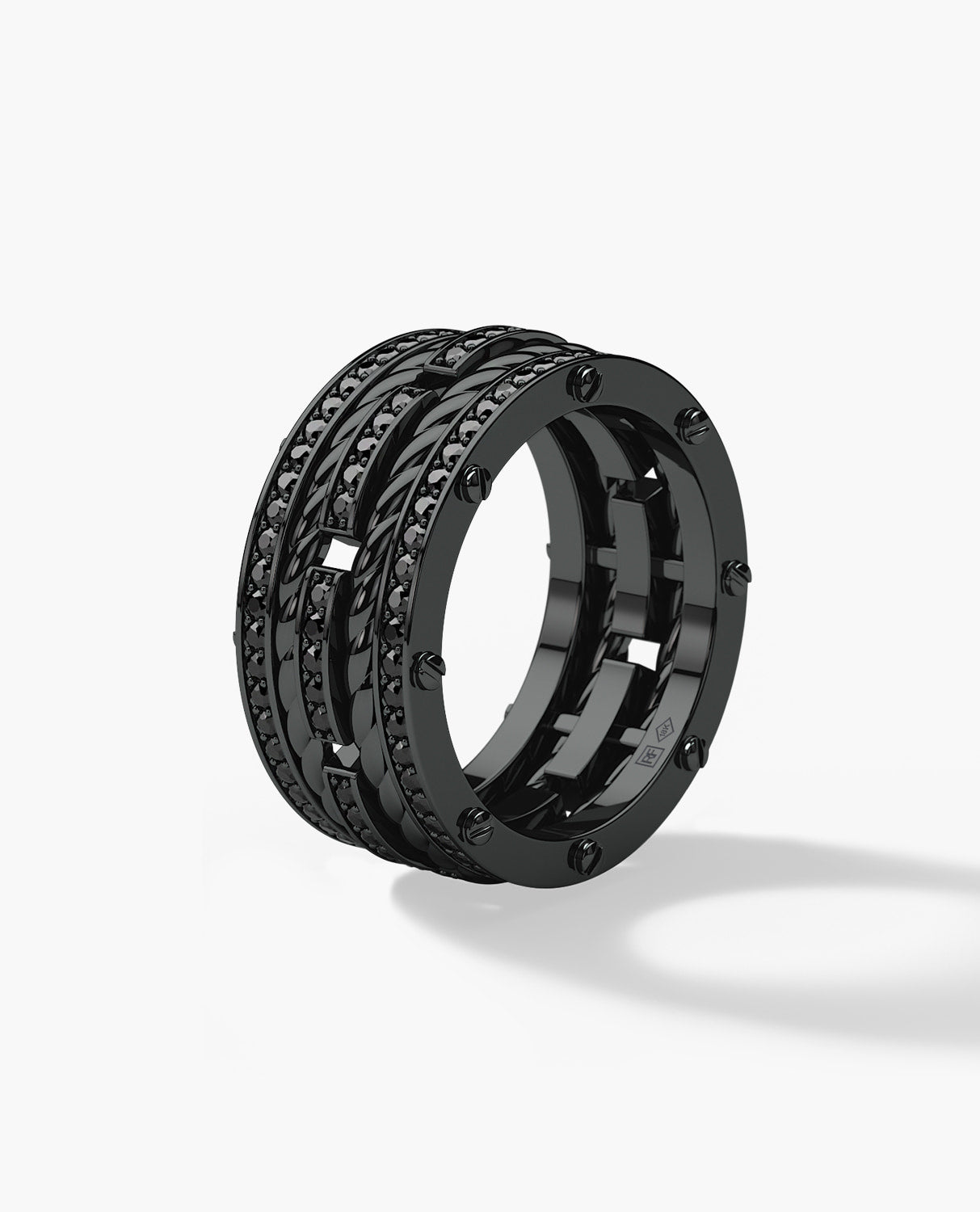 ROPES EverBlak Black Gold Ring with 1.45ct Black Diamonds