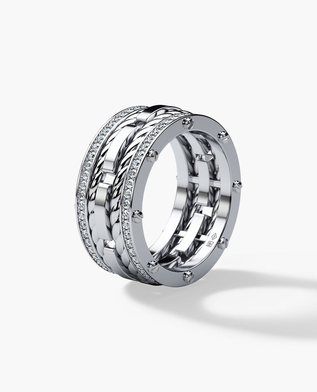 ROPES Gold Ring with 1.05ct Diamonds