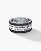 ROPES Gold Ring with 1.05ct Black Diamonds