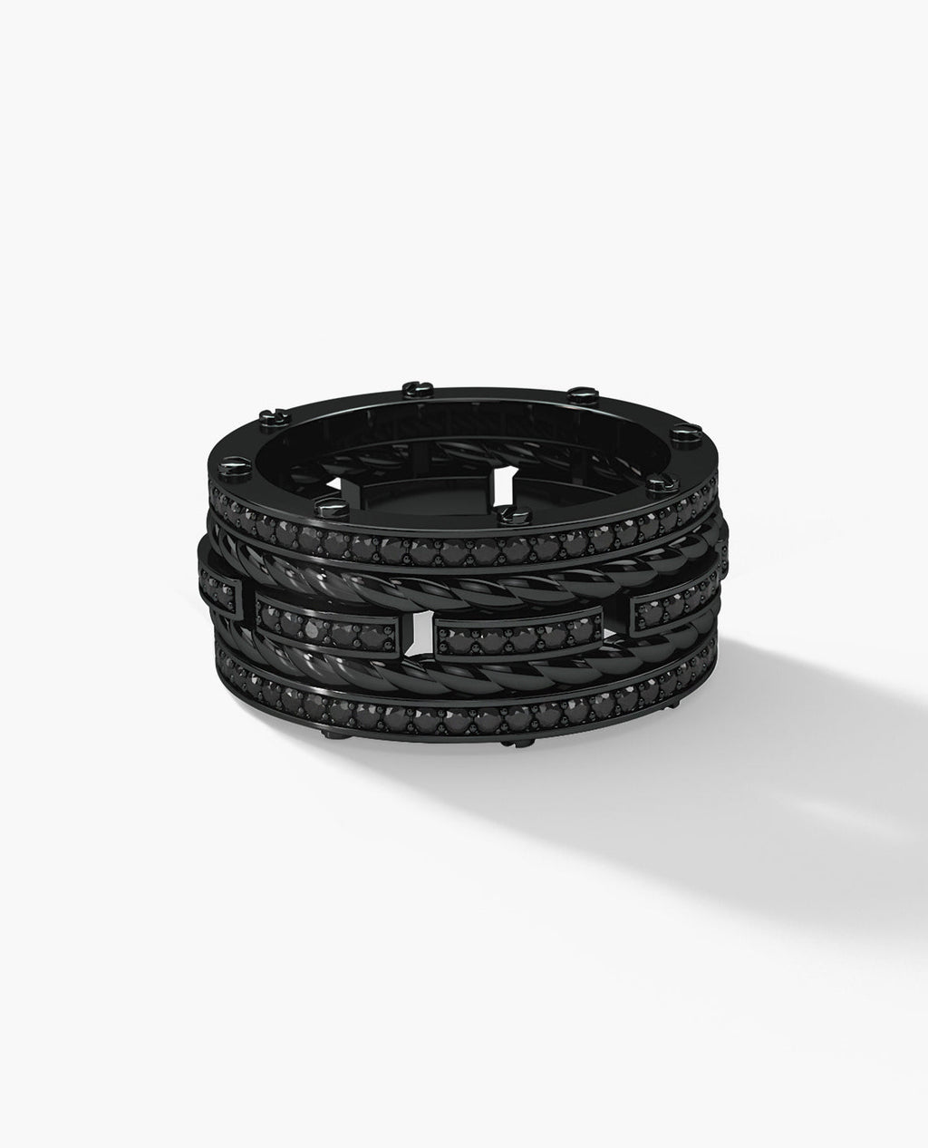 ROPES EverBlak Black Gold Ring with 1.45ct Black Diamonds