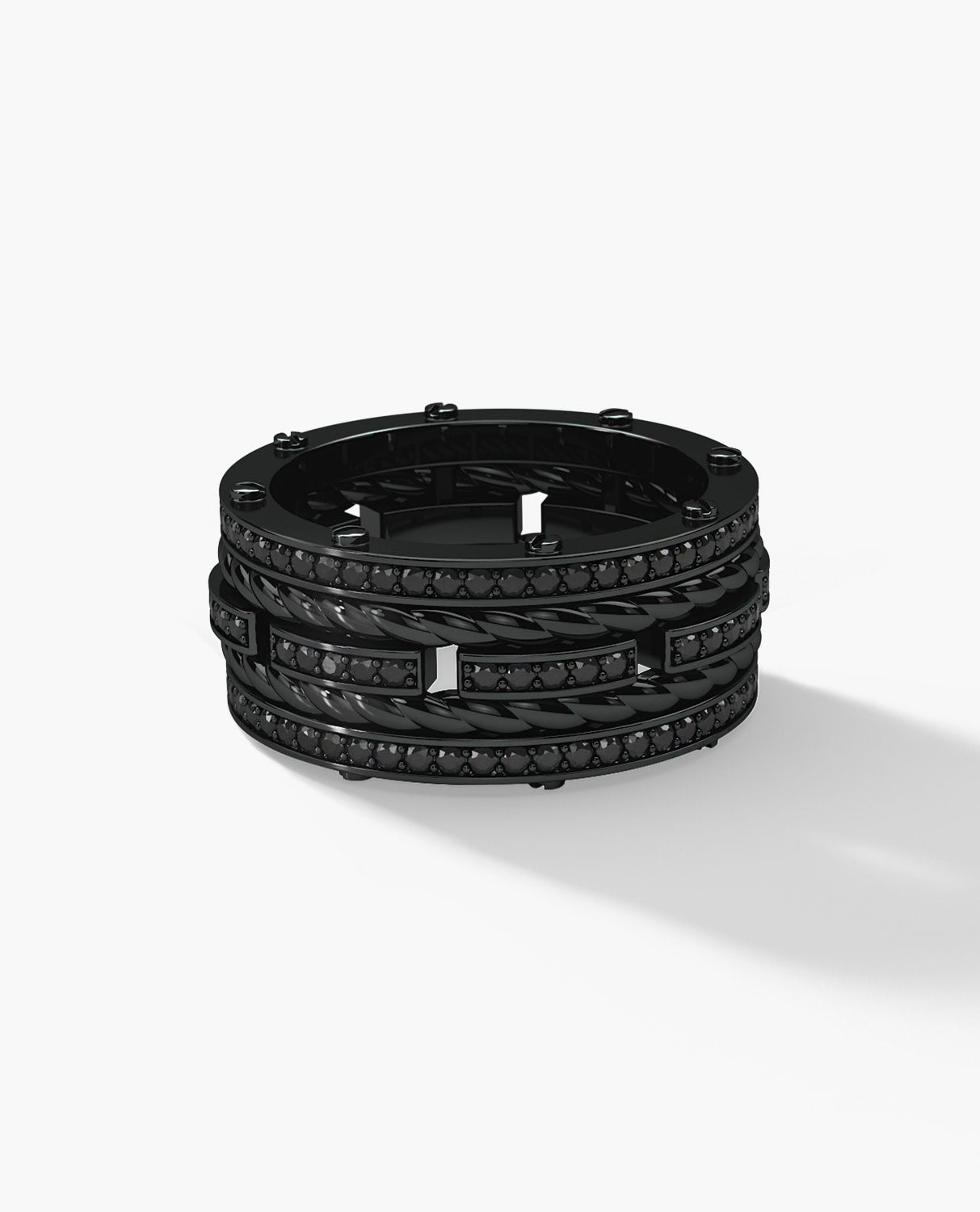 ROPES EverBlak Black Gold Ring with 1.45ct Black Diamonds