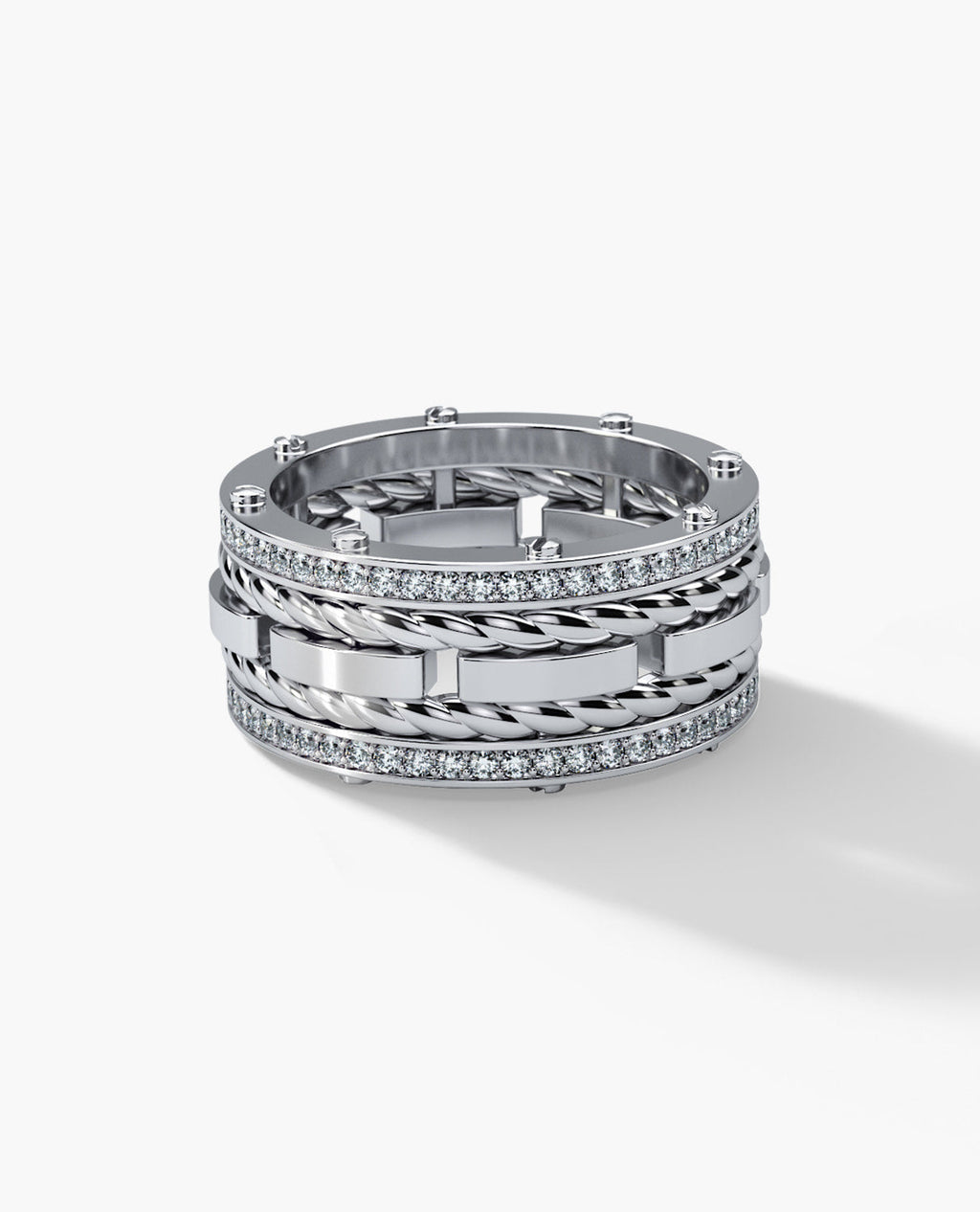 ROPES Gold Ring with 1.05ct Diamonds