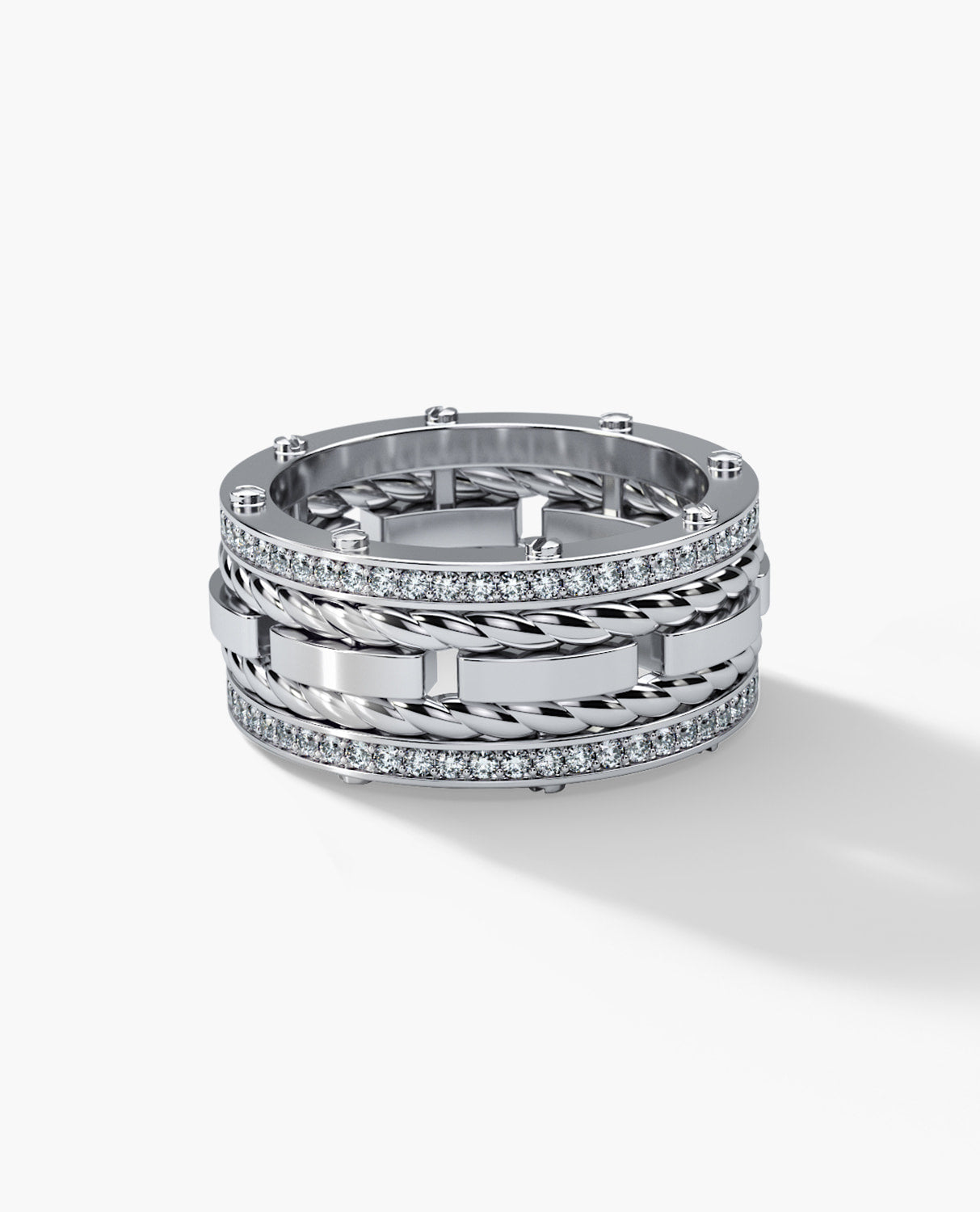 ROPES Gold Ring with 1.05ct Diamonds