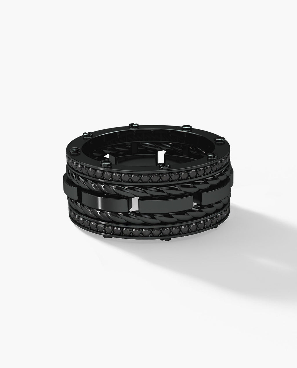 ROPES EverBlak Black Gold Ring with 1.05ct Black Diamonds