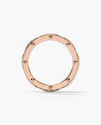 ROPES Two-Tone Gold Ring with 1.05ct Black Diamonds