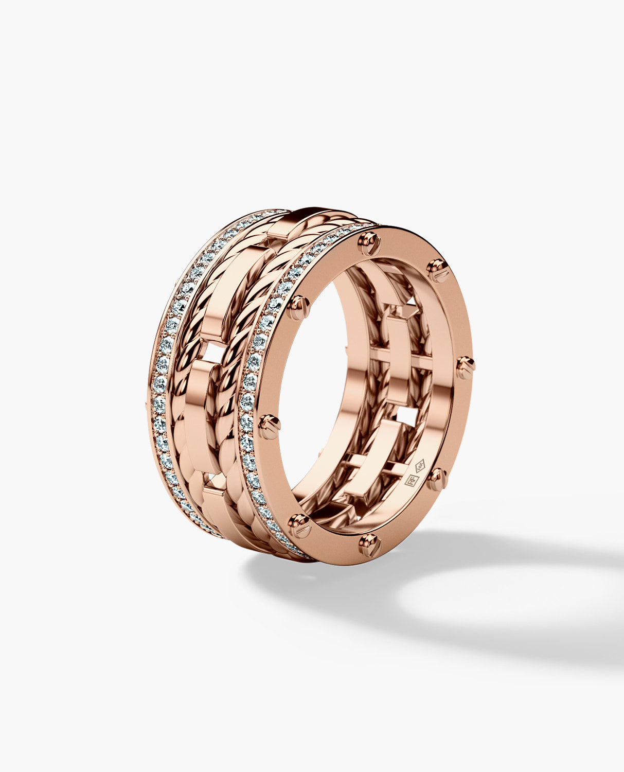 ROPES Gold Ring with 1.05ct Diamonds