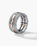 ROPES Two-Tone Gold Ring with 1.05ct Diamonds