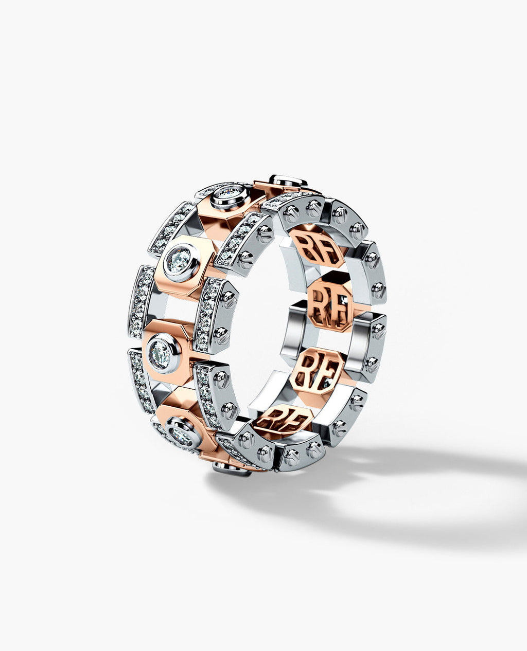 TALLAPOOSA Two-Tone Gold Ring with 1.30ct Diamonds