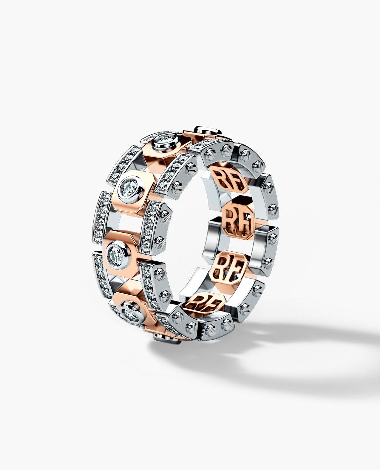 TALLAPOOSA Two-Tone Gold Ring with 1.30ct Diamonds