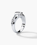 VULTURE Comfort Fit Men's Gold Solitaire Engagement Ring with 2.10ct Diamonds