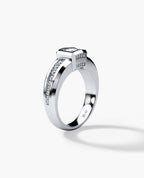 VULTURE Comfort Fit Men's Gold Solitaire Engagement Ring with 0.90ct Diamonds