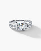VULTURE Comfort Fit Men's Gold Solitaire Engagement Ring with 1.45ct Diamonds