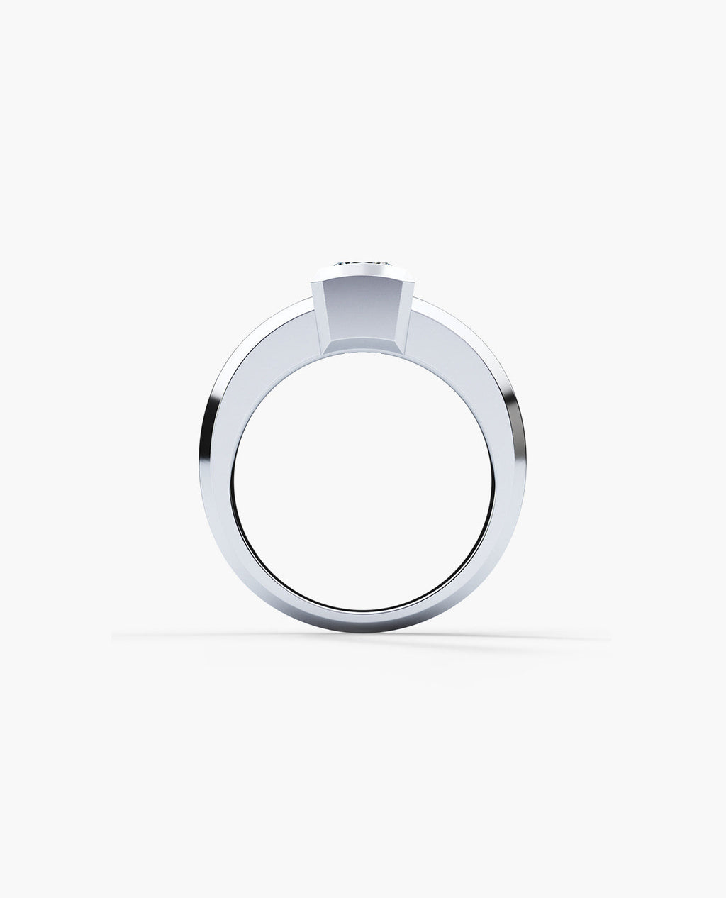 VULTURE Comfort Fit Men's Gold Solitaire Engagement Ring with 2.10ct Diamonds