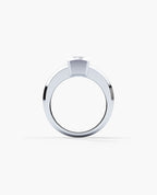 VULTURE Comfort Fit Men's Gold Solitaire Engagement Ring with 2.10ct Diamonds
