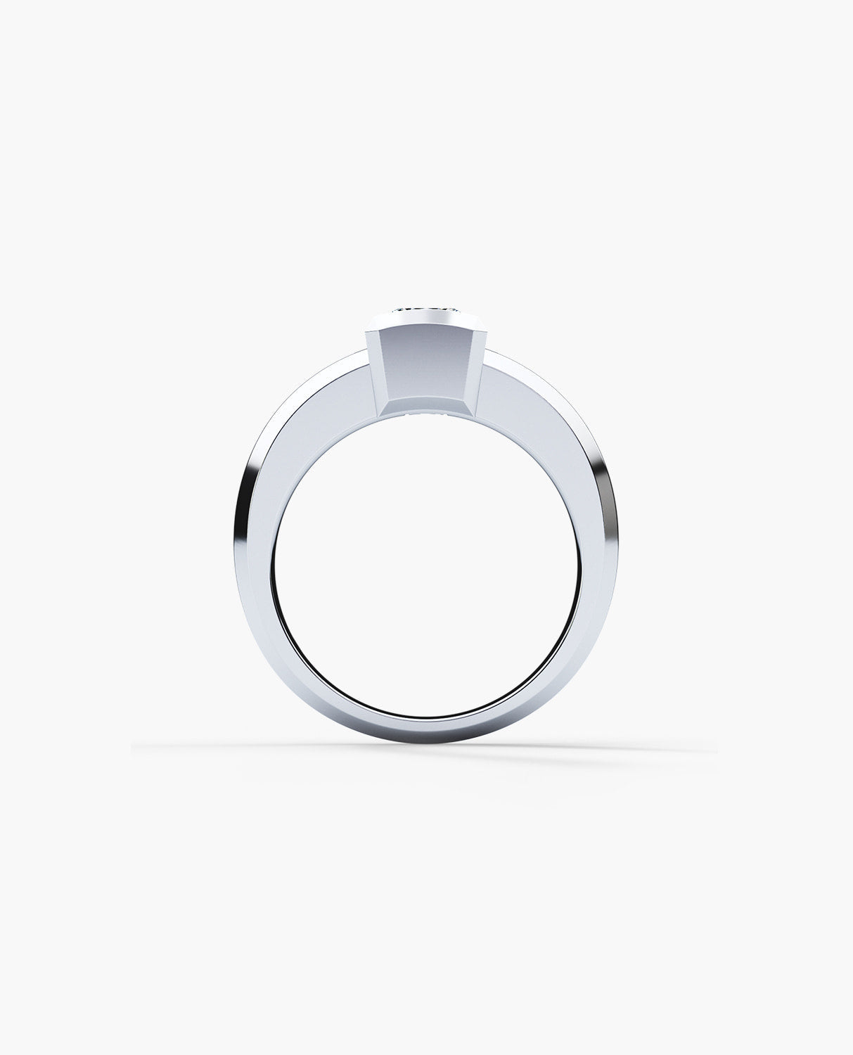 VULTURE Comfort Fit Men's Gold Solitaire Engagement Ring with 2.10ct Diamonds