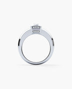 VULTURE Comfort Fit Men's Gold Solitaire Engagement Ring with 0.90ct Diamonds
