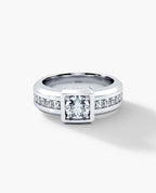 VULTURE Comfort Fit Men's Gold Solitaire Engagement Ring with 1.65ct Diamonds