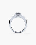 VULTURE Comfort Fit Men's Gold Solitaire Engagement Ring with 1.45ct Diamonds