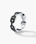 BRIGGS Gold Ring with 0.24ct Black Diamonds