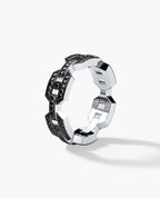 BRIGGS Gold Ring with 0.24ct Black Diamonds