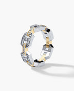 BRIGGS Two-Tone Gold Ring with 0.24ct Diamonds